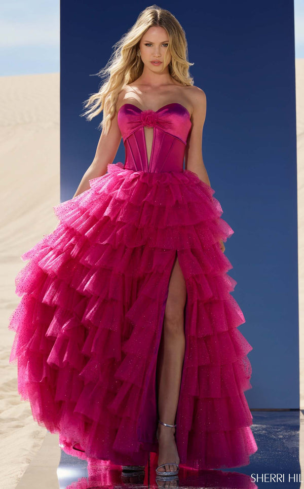 Sherri Hill 56804 Fuchsia