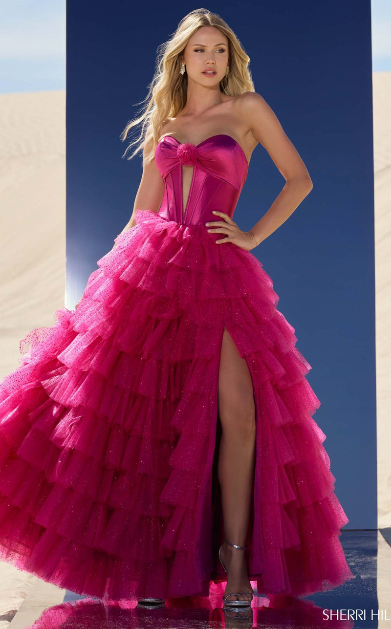 Sherri Hill 56804 Fuchsia