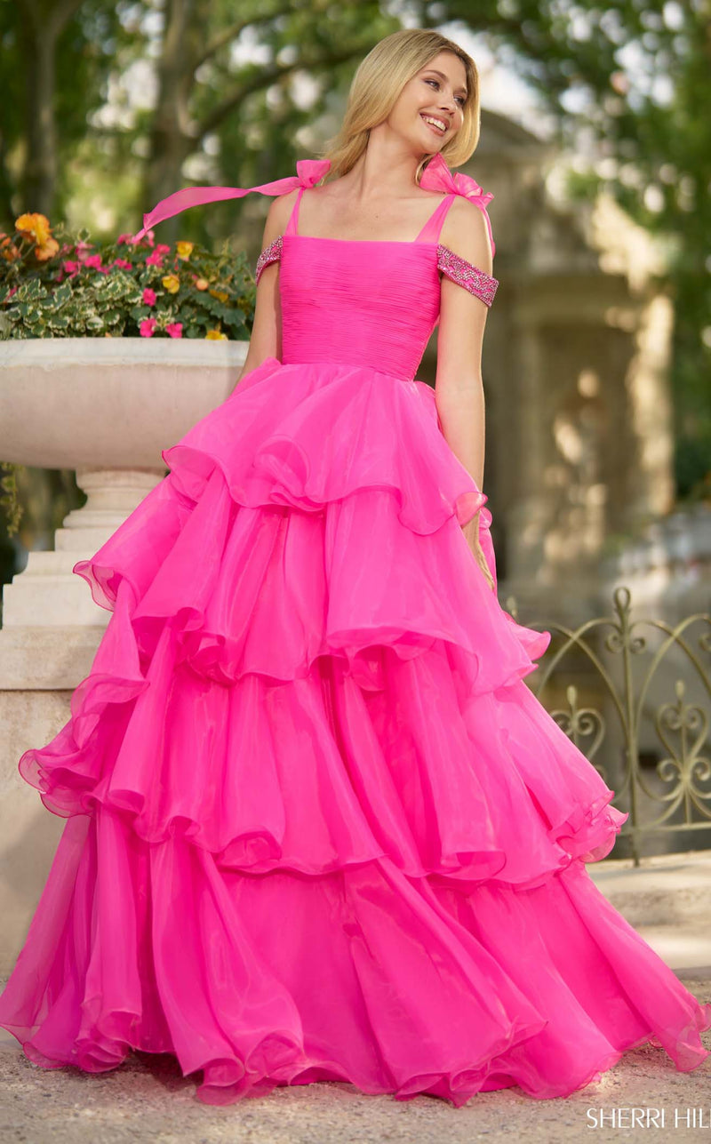 Sherri Hill 56927 Bright Fuchsia