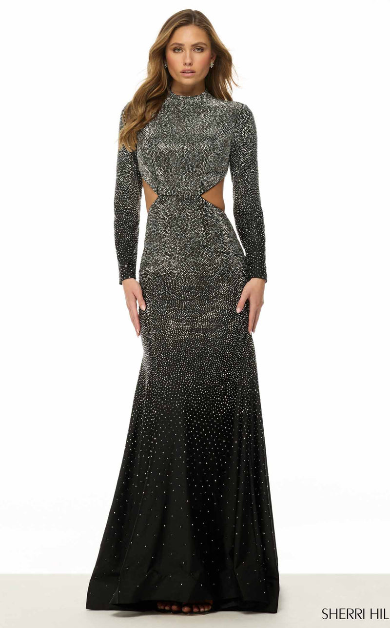 Sherri Hill 57003 Black/Silver