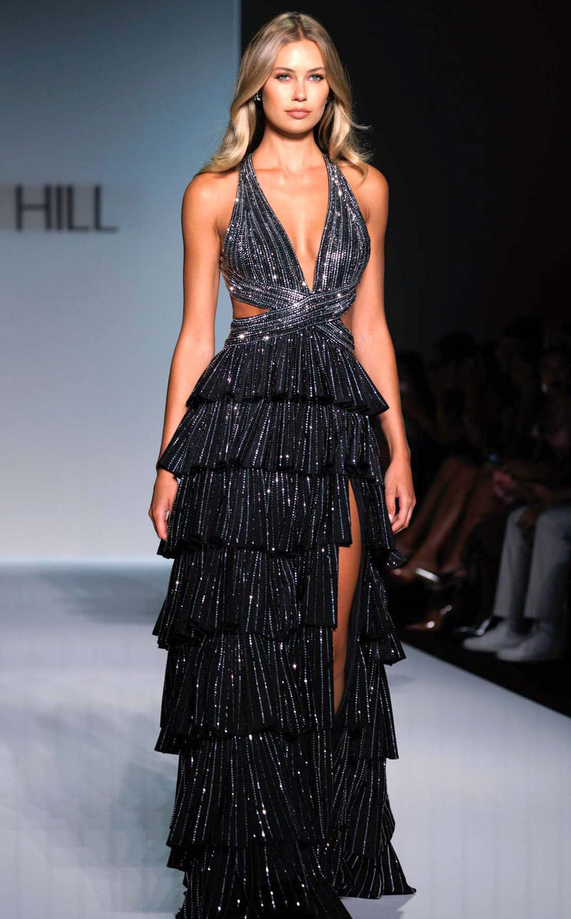 Sherri Hill 57055 Black/Silver