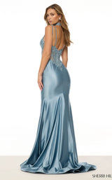 Sherri Hill 57063 Vintage-Blue