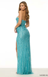 Sherri Hill 57099 Aqua/Silver