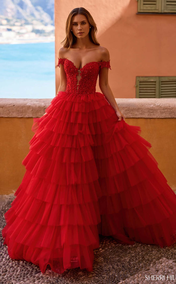 Sherri Hill 57120 Red