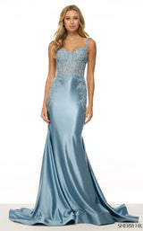 Sherri Hill 57132 Vintage-Blue