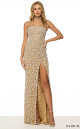 Sherri Hill 57157 Nude/Ivory/Silver/Ab