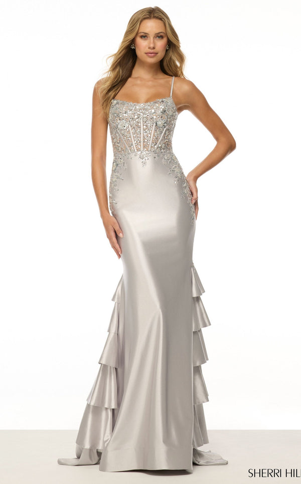 Sherri Hill 57189 Silver