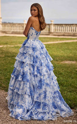 Sherri Hill 57250 Ivory-Blue-Print