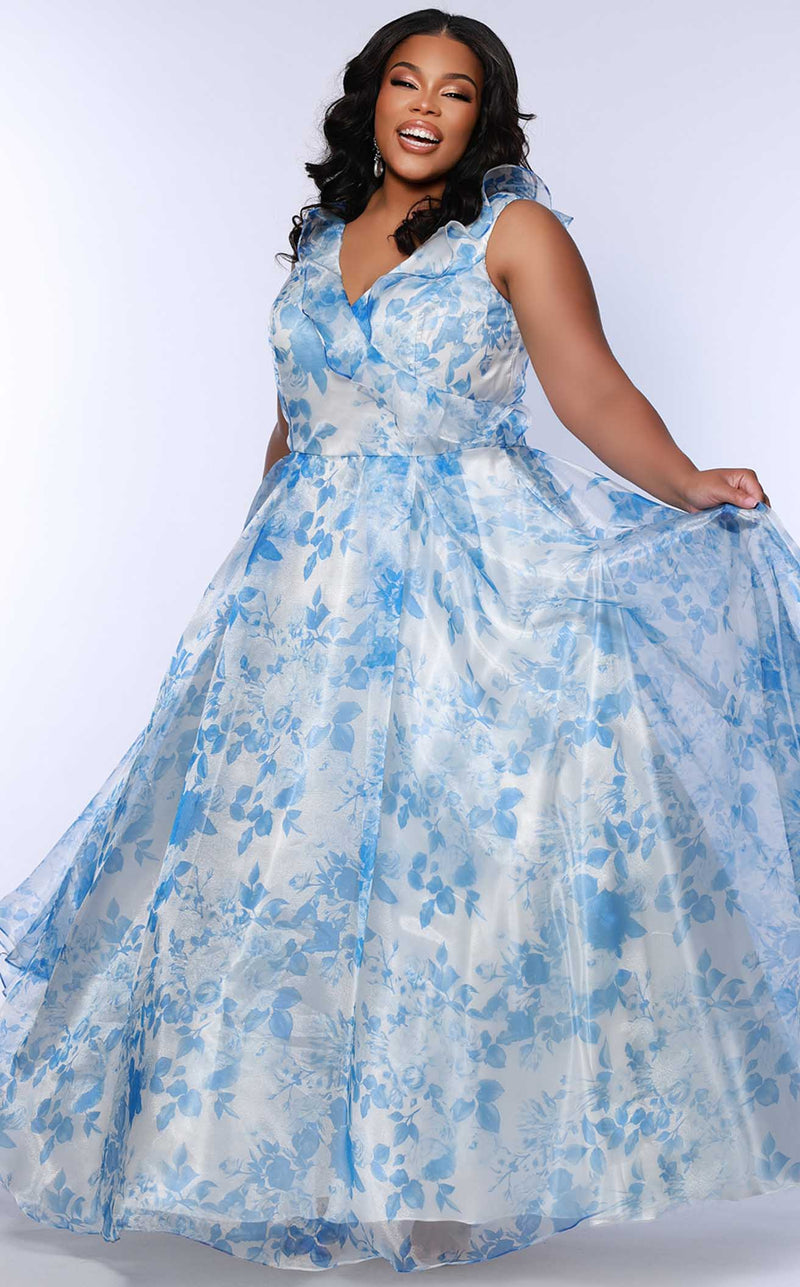 Sydneys Closet SC7404 Blue Floral