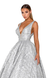 Portia and Scarlett Cinderella Dress Silver