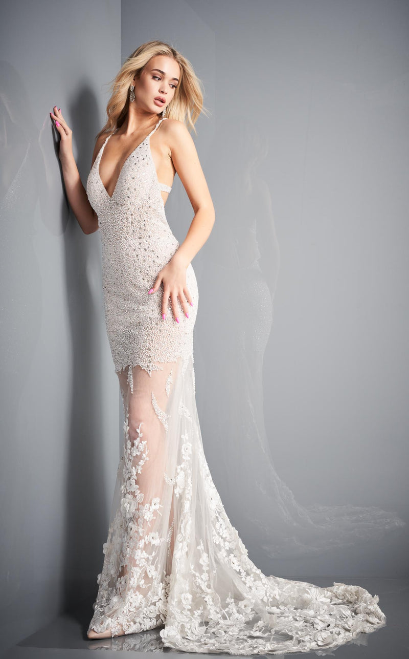 Jovani 02081 Off White