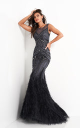 Jovani 02337BG Charcoal