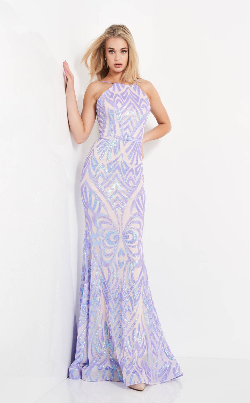 Jovani 03446 Lilac/Nude