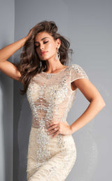 Jovani 04025 Nude/Silver