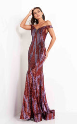 Jovani 04149 Purple-Red