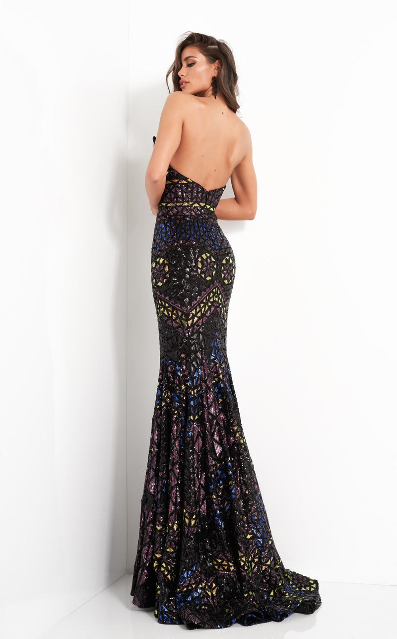 Jovani 04832 Black Multi