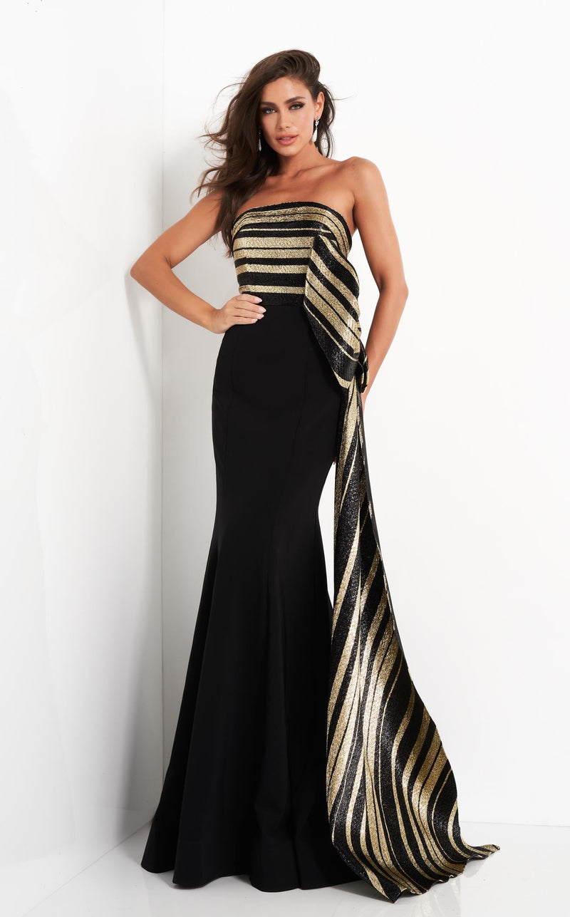 Jovani 05084 Black/Gold