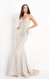 Jovani 05805 Silver-Champagne