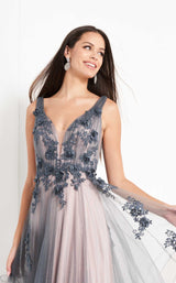 Jovani 05835 Grey-Pink