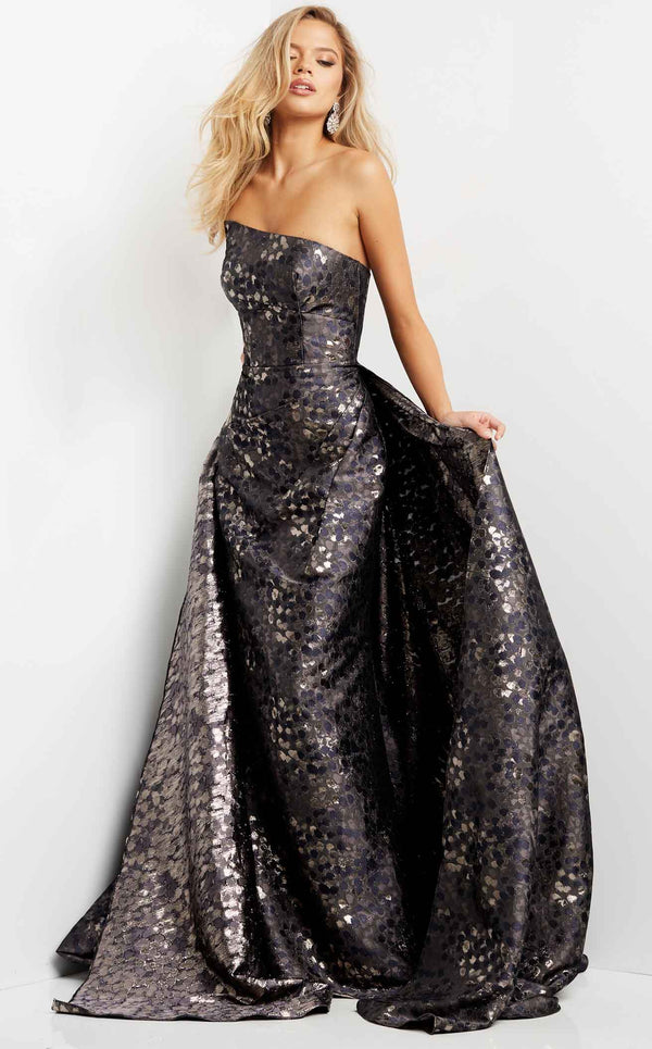 Jovani 06255 Grey-Brown