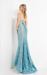 Jovani 06586 Turquoise/Silver