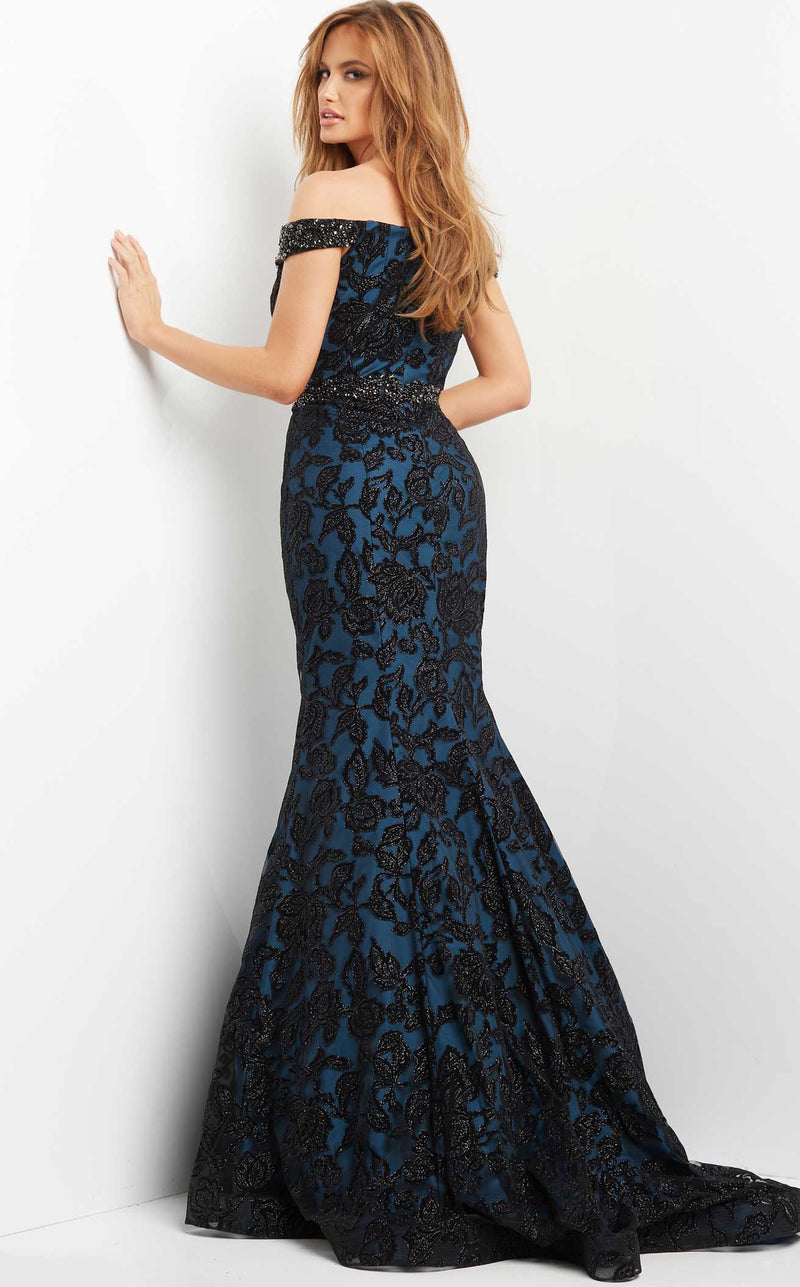 Jovani 07061 Black/Teal