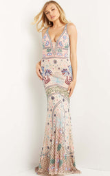 Jovani 08446 Blush Multi