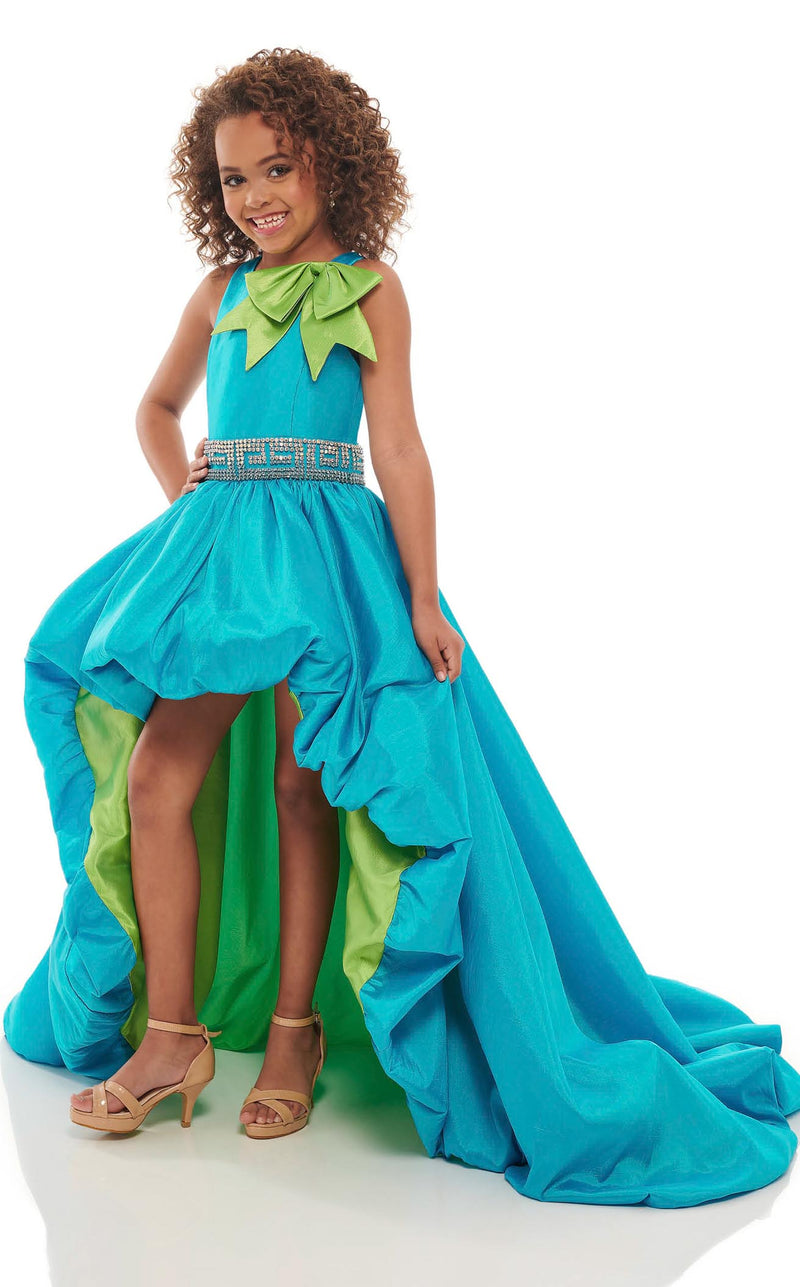 Rachel Allan Perfect Angels 10031 Childrens Bright-Turquoise-Lime-Green