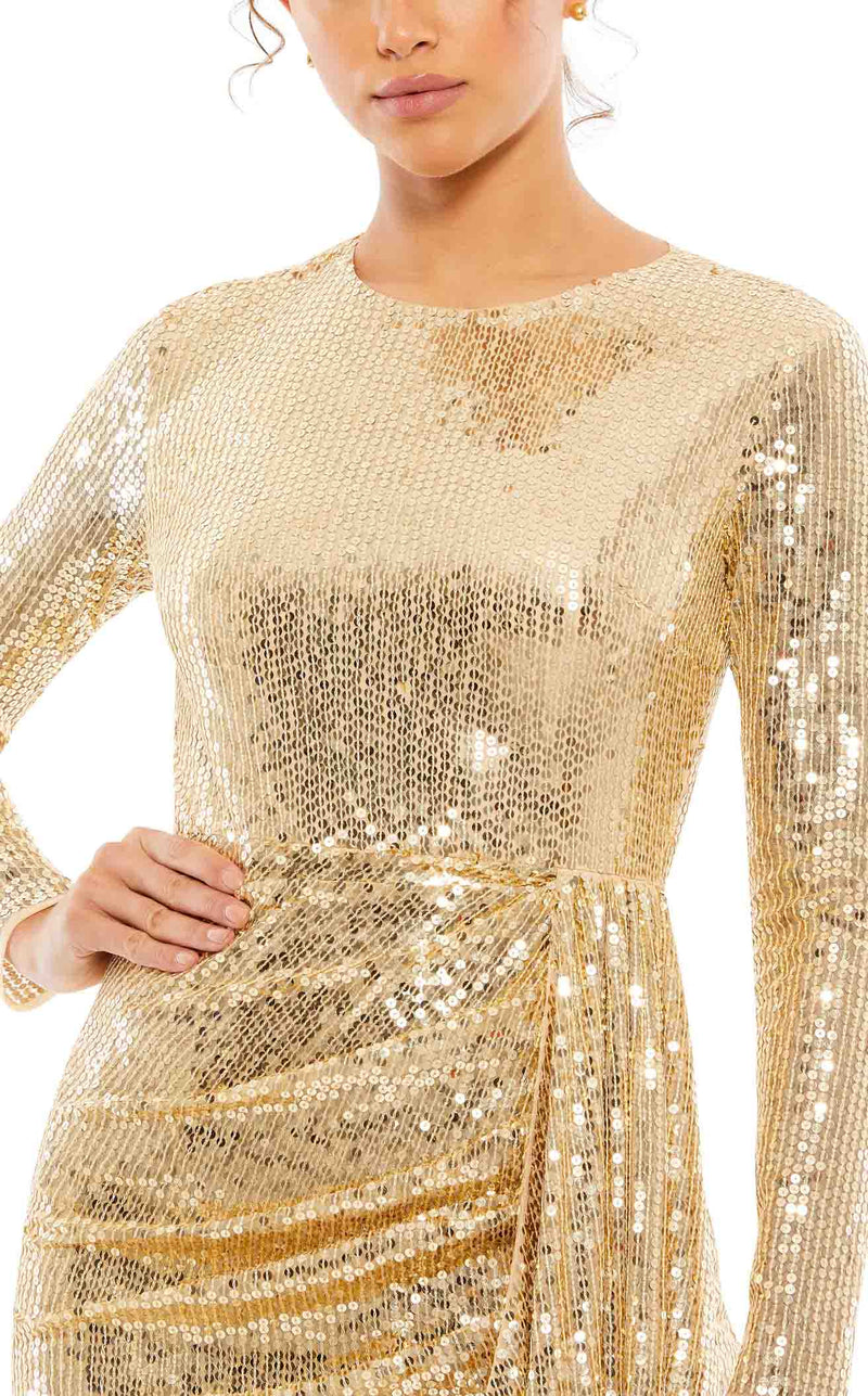 Mac Duggal 10785 Gold