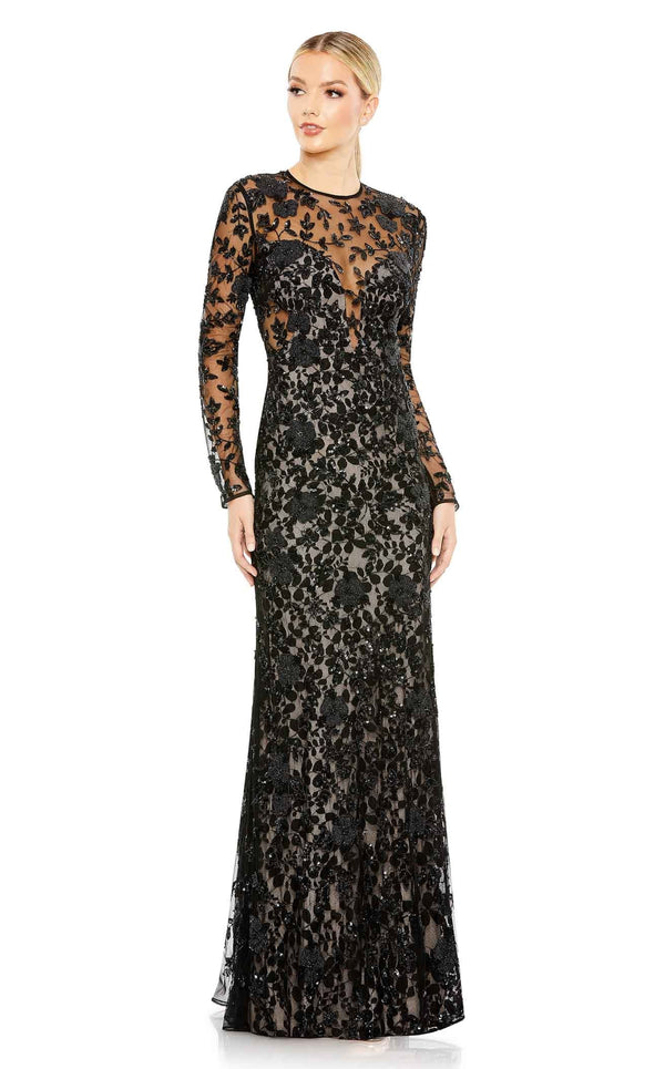 Mac Duggal 10821 Black-Nude