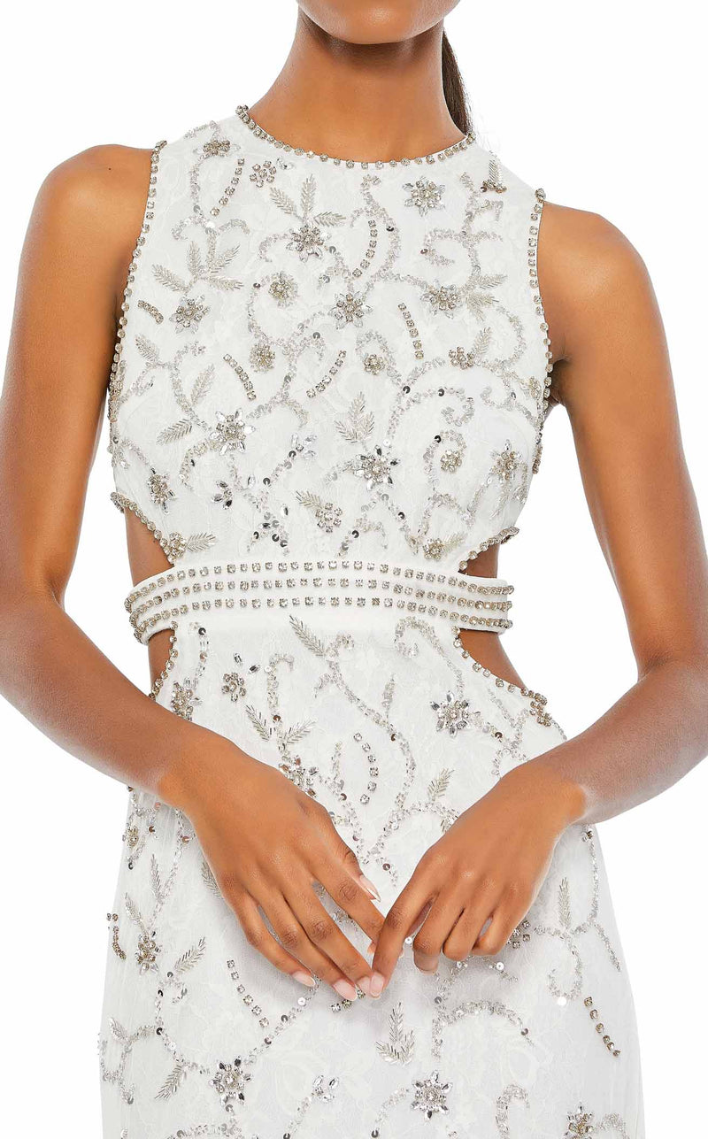 Mac Duggal 10873 White