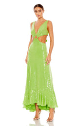 Mac Duggal 10923 Lime Green