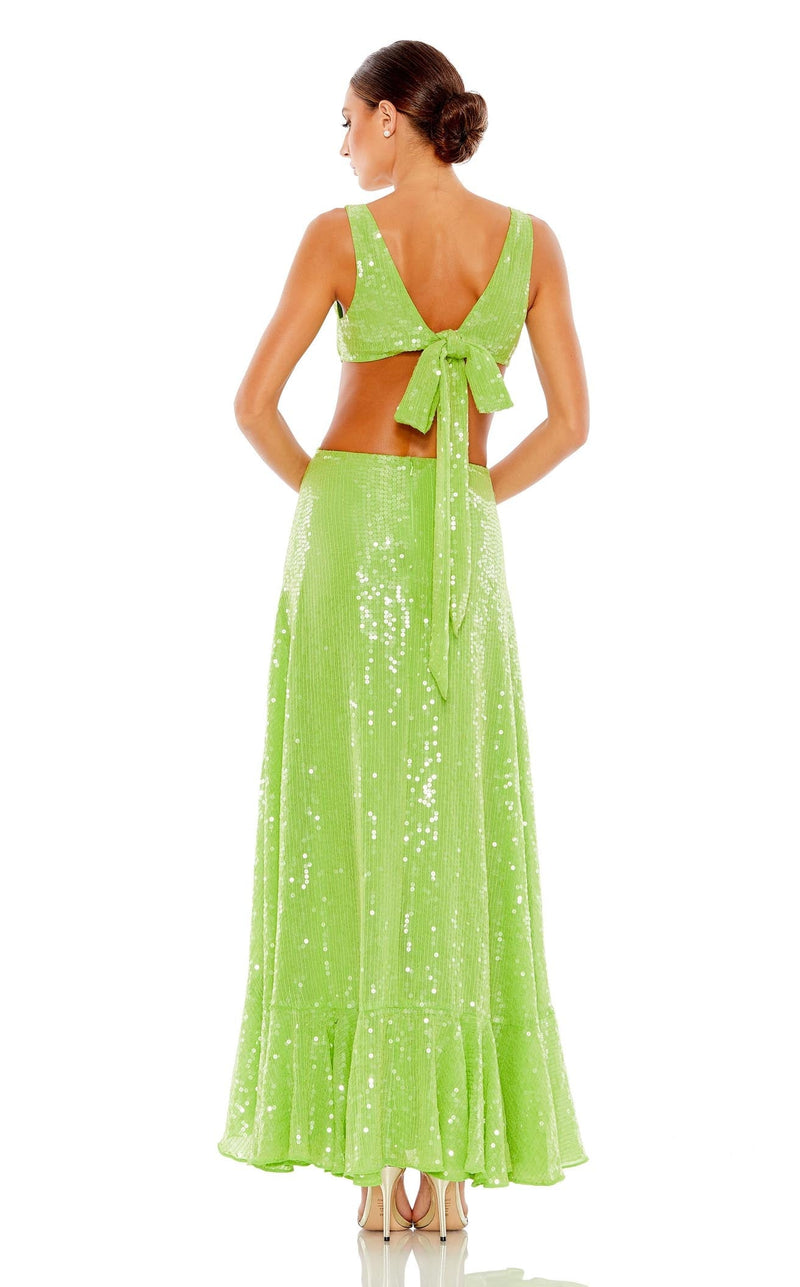 Mac Duggal 10923 Lime Green