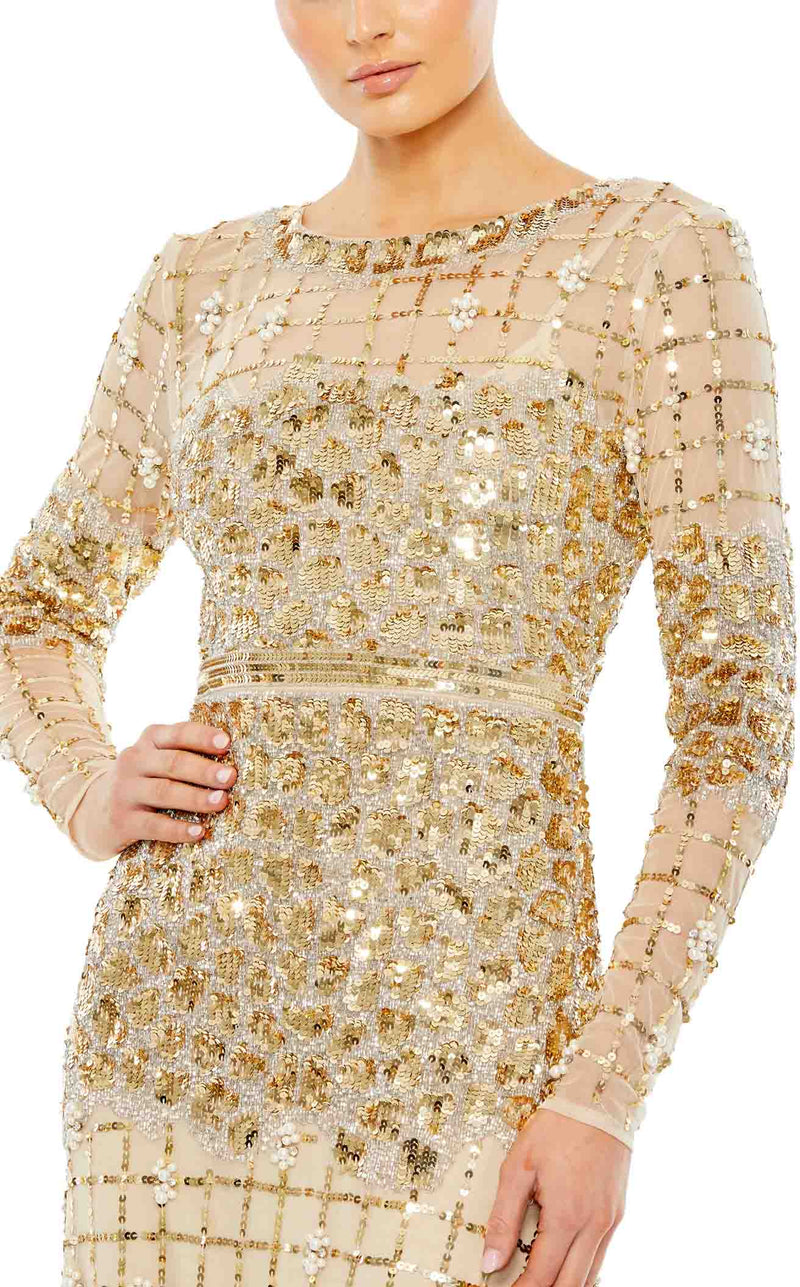 Mac Duggal 10951 Gold