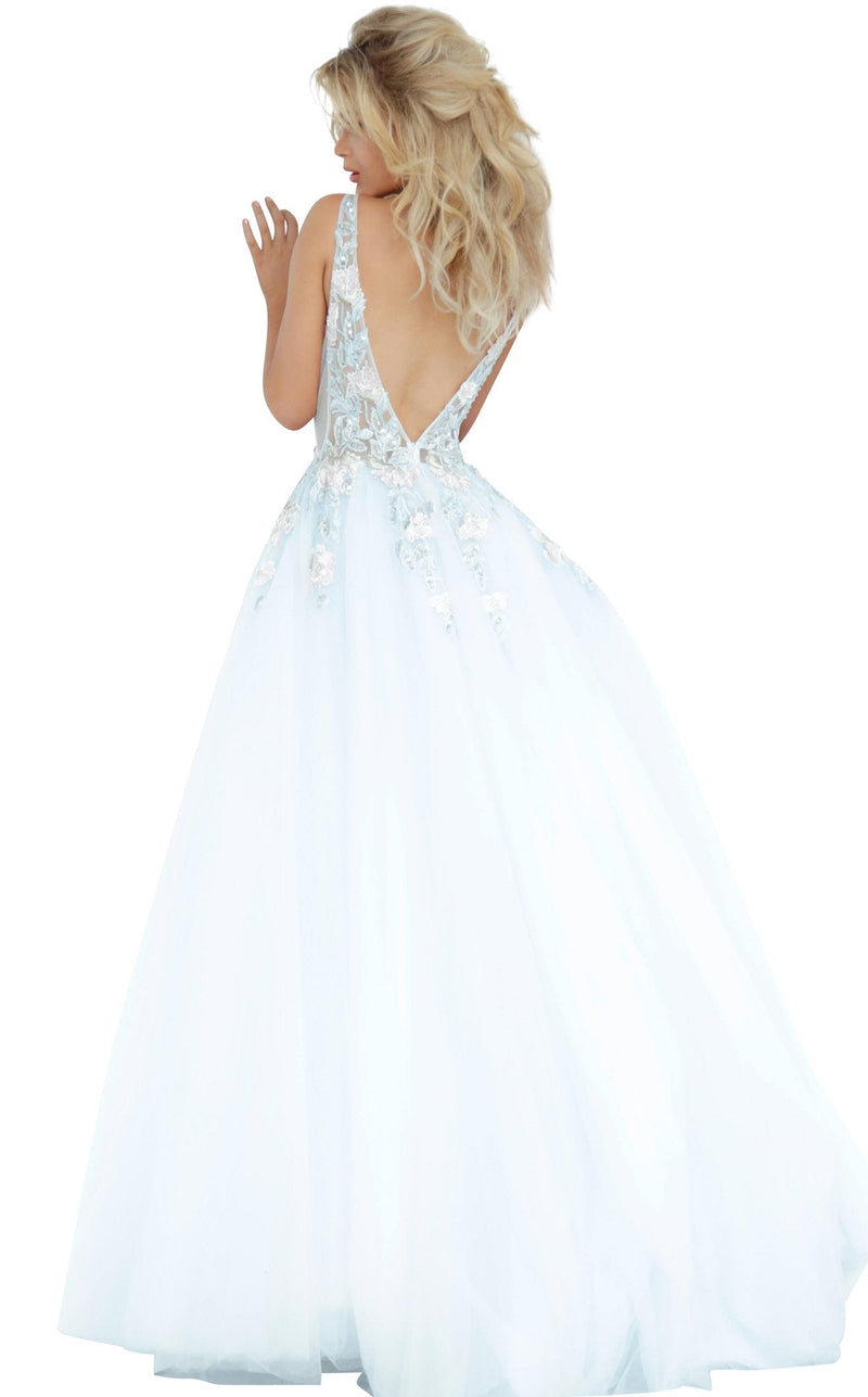 Jovani 11092 Light Blue