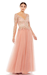 Mac Duggal 11168 Rose Gold