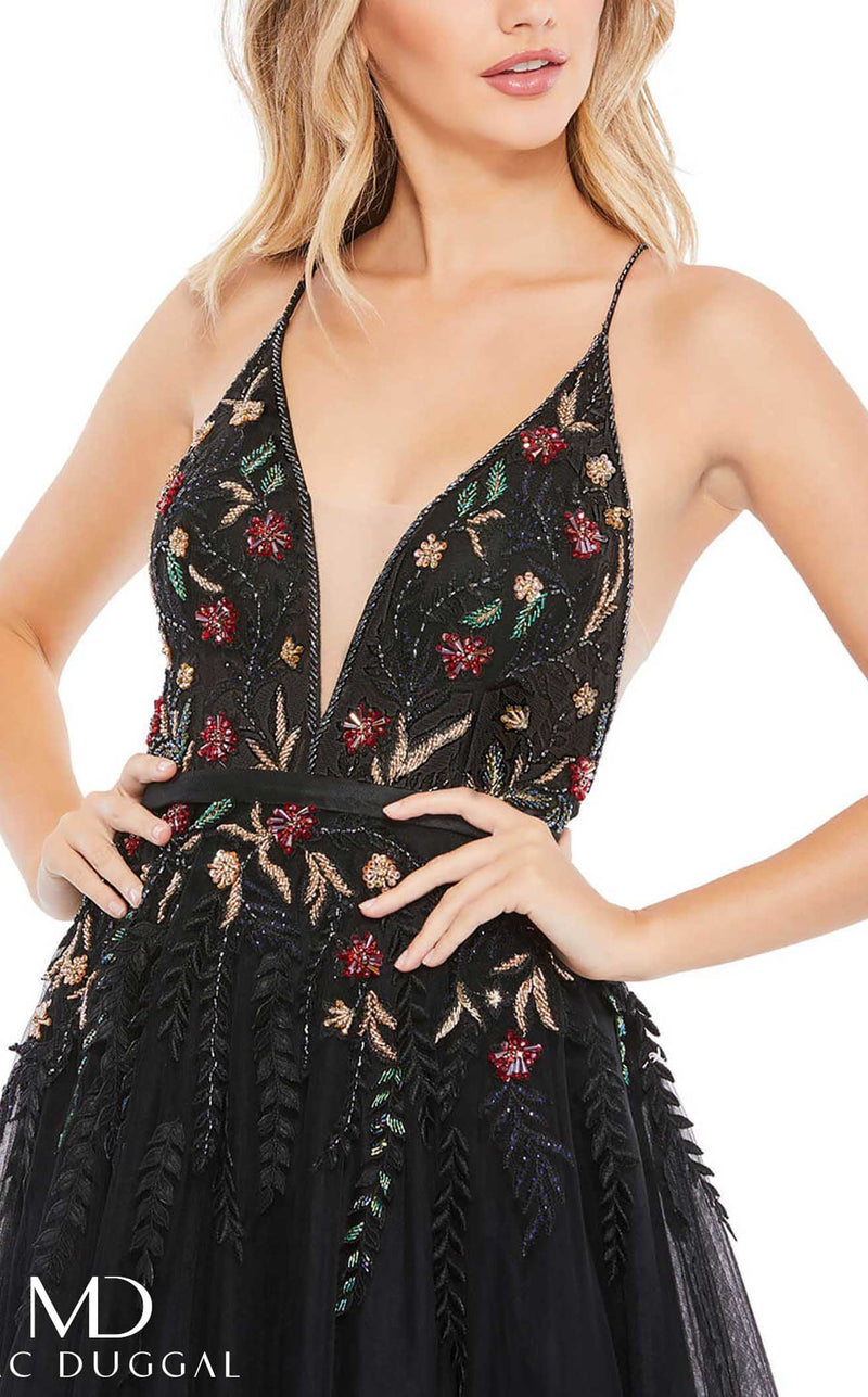 Mac Duggal 11193D Black Multi