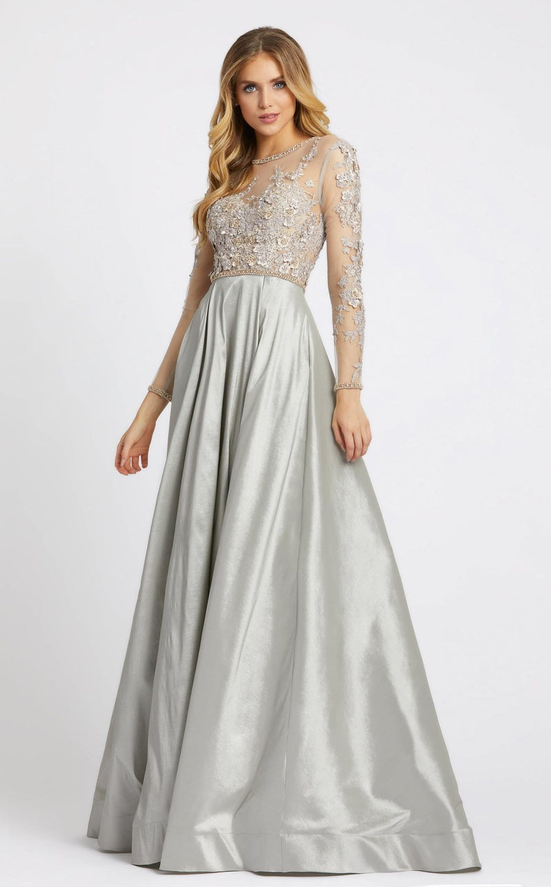 Mac Duggal 12230 Dove Grey