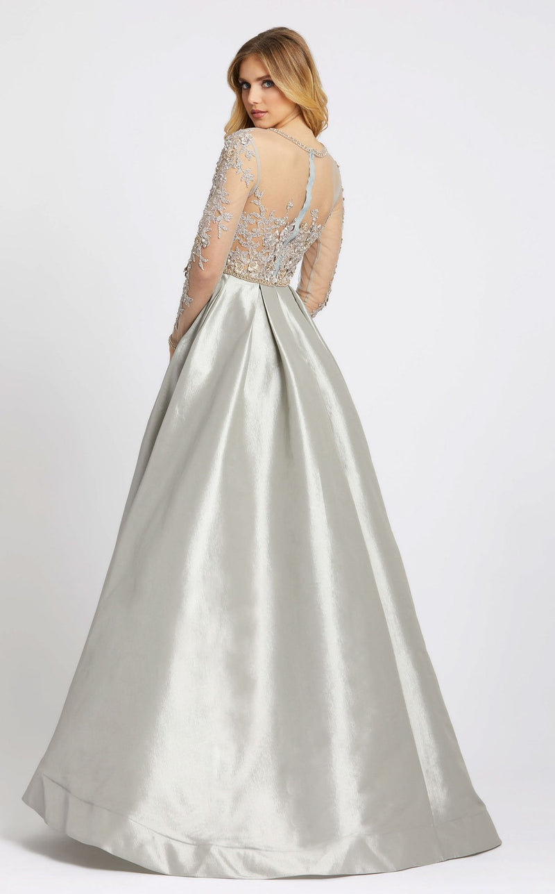 Mac Duggal 12230 Dove Grey