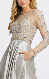 Mac Duggal 12230 Dove Grey