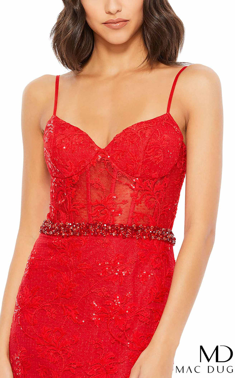 Mac Duggal 12406M Red