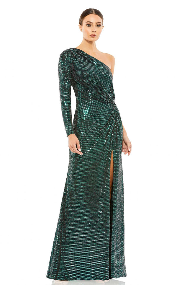 Mac Duggal 12501 Bottle-Green