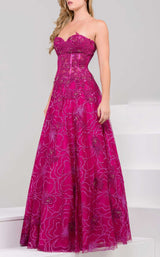 Jovani 14913BG Wine