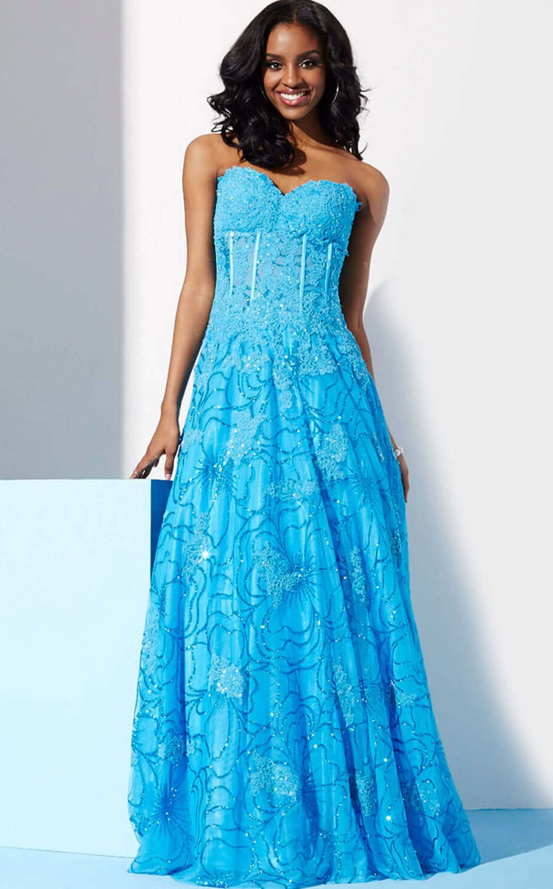 Jovani 14913BG Turquoise