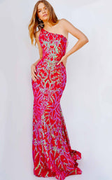 Jovani 22845 Iridescent Red