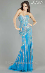 Jovani 4343 Silver/Turquoise