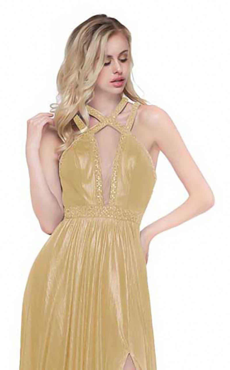 Colors Dress 2129 Gold