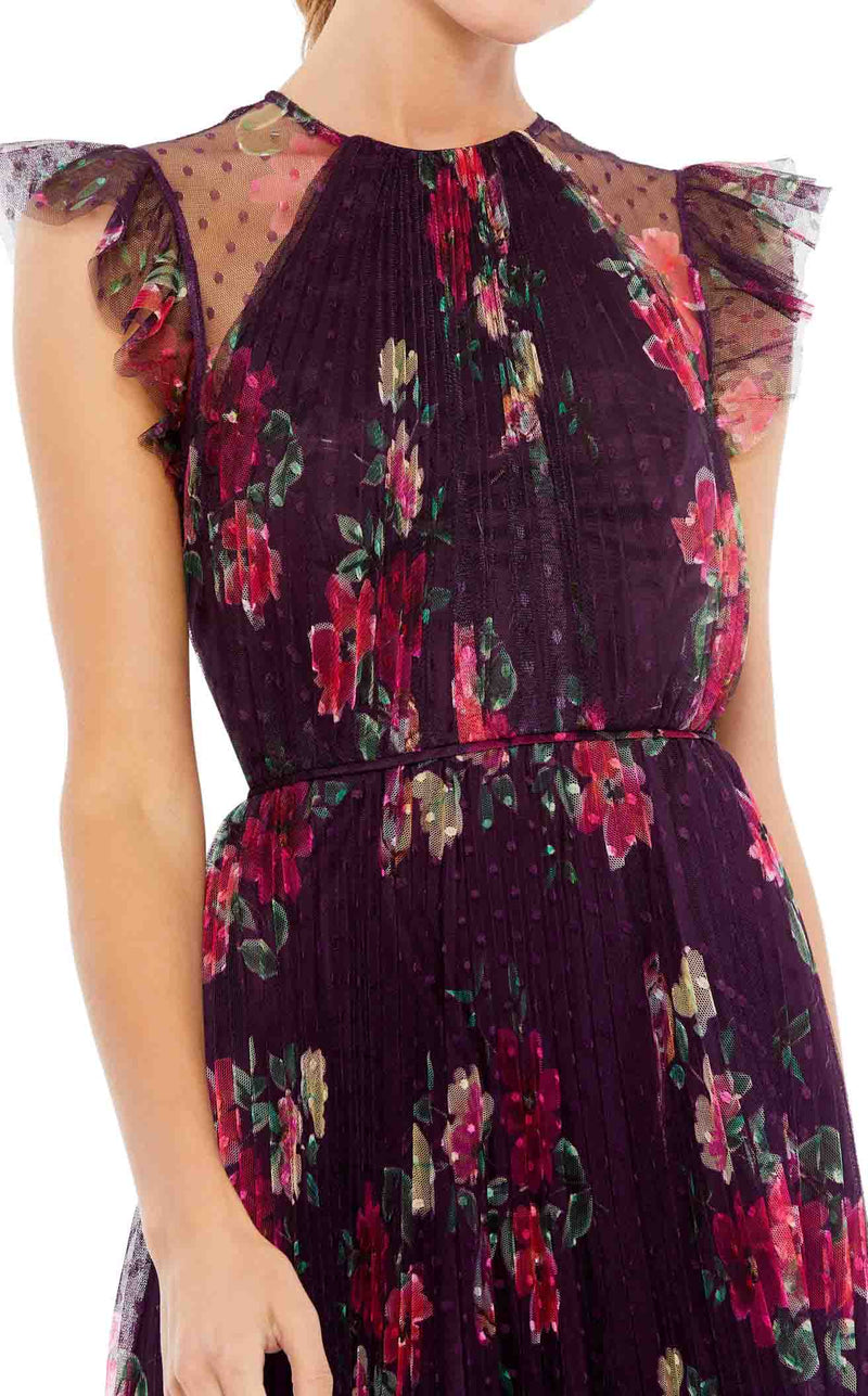 Mac Duggal 2143 Plum-Multi