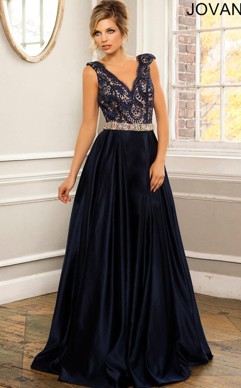 Jovani 21790BG Navy