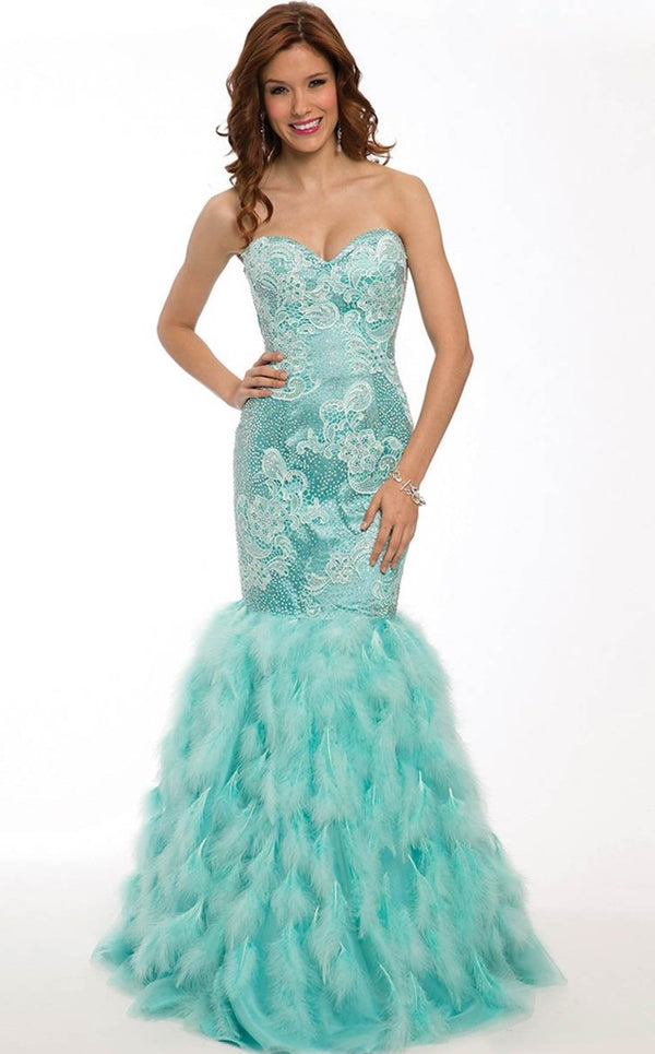 Jovani 22295 Aqua